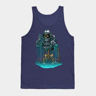 melting astronaut Tank Top